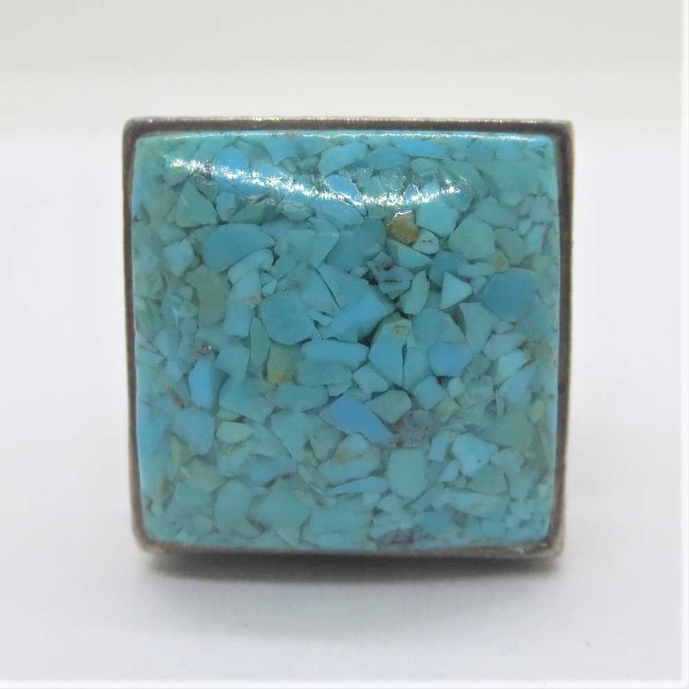 Vintage Sterling Silver Silpada Square Turquoise … - image 4