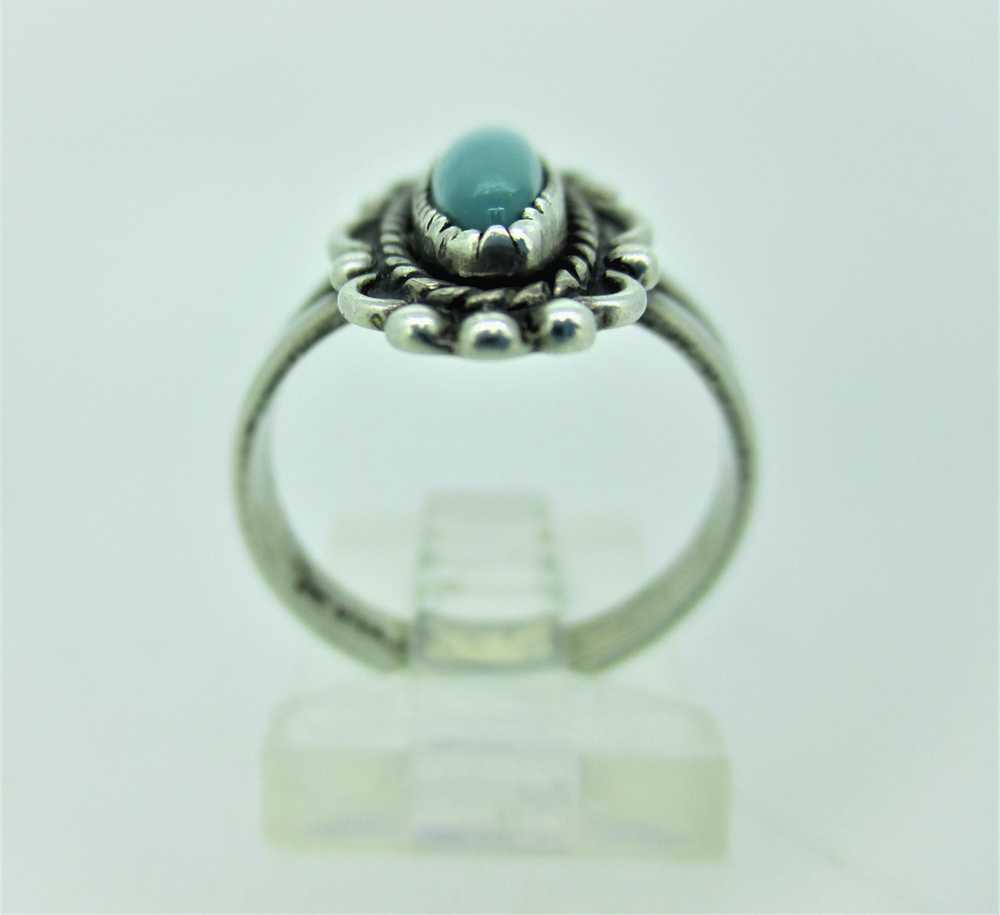 Bell Trading Post Turquoise Sterling Sliver Ring … - image 2