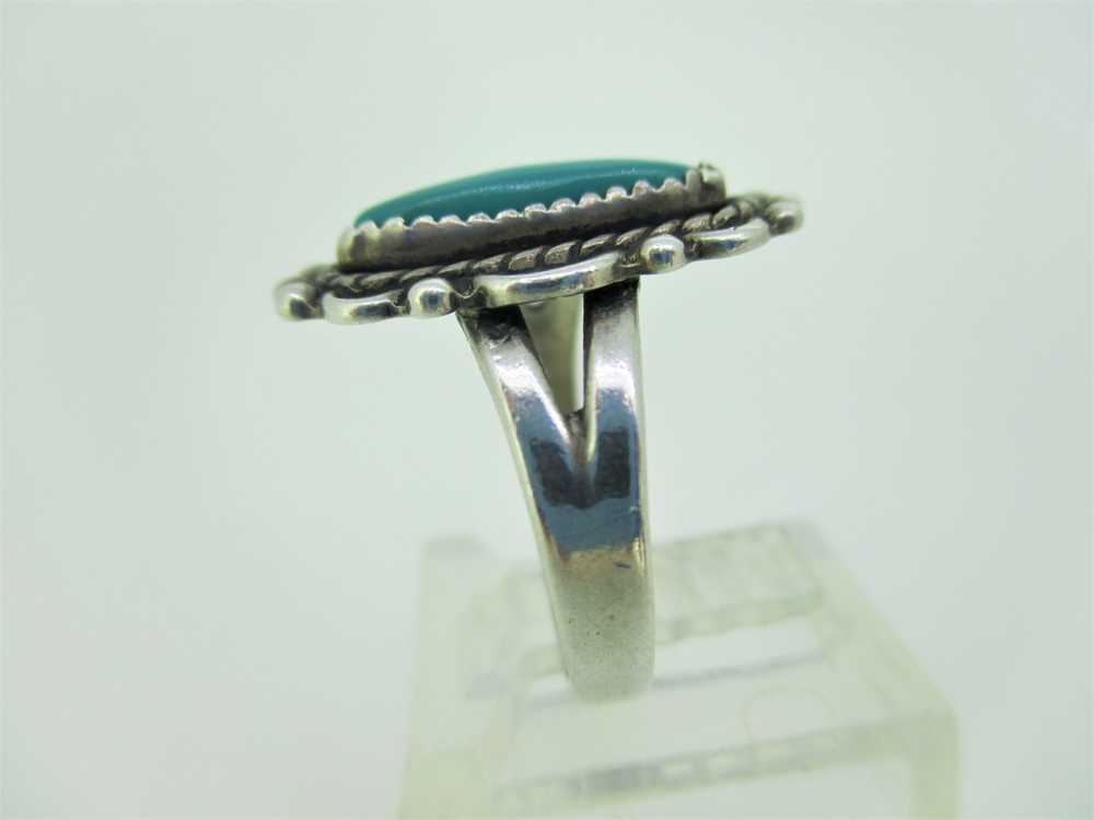 Bell Trading Post Turquoise Sterling Sliver Ring … - image 3