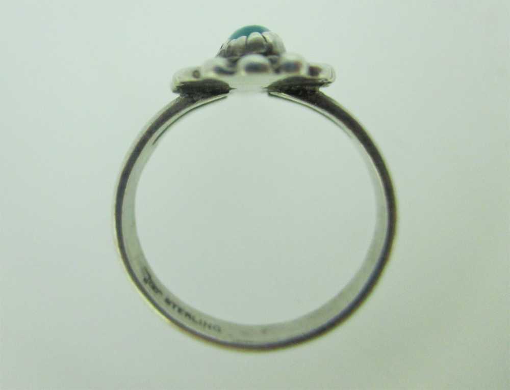 Bell Trading Post Turquoise Sterling Sliver Ring … - image 8