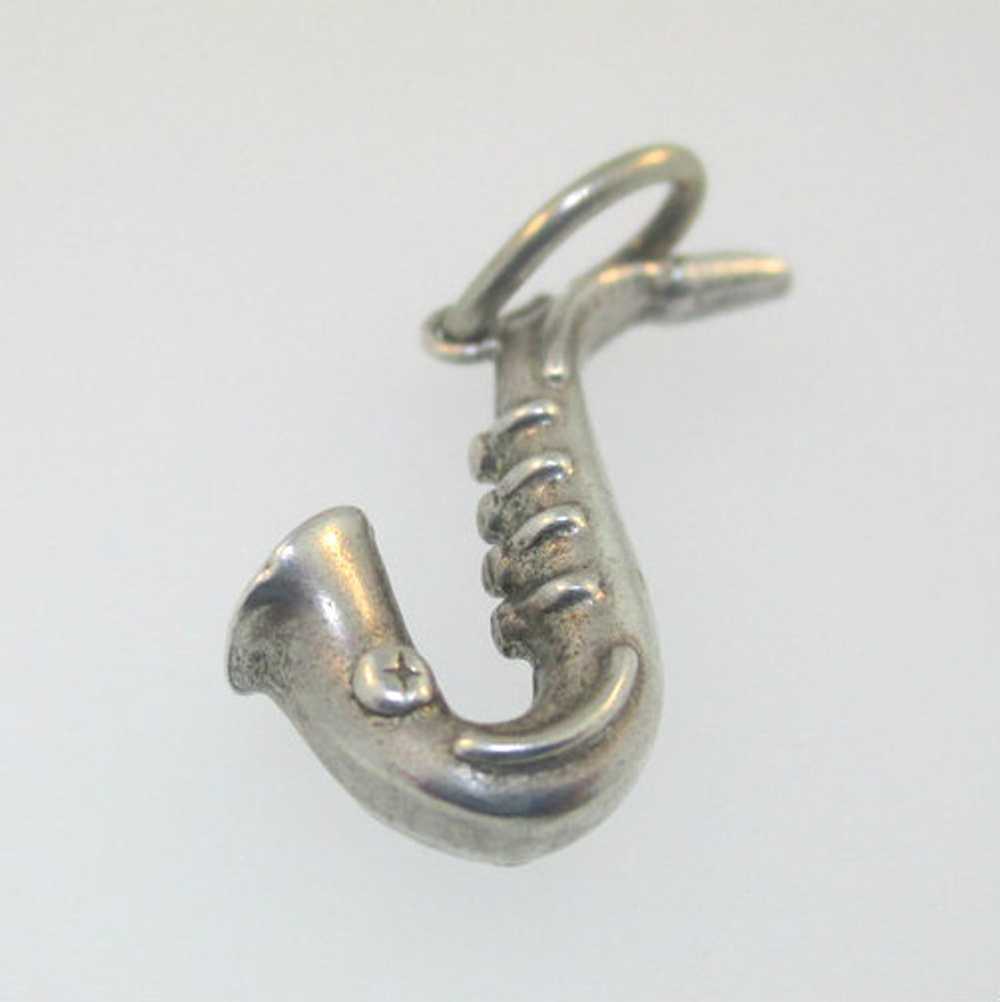 Sterling Silver Saxophone Charm - image 3