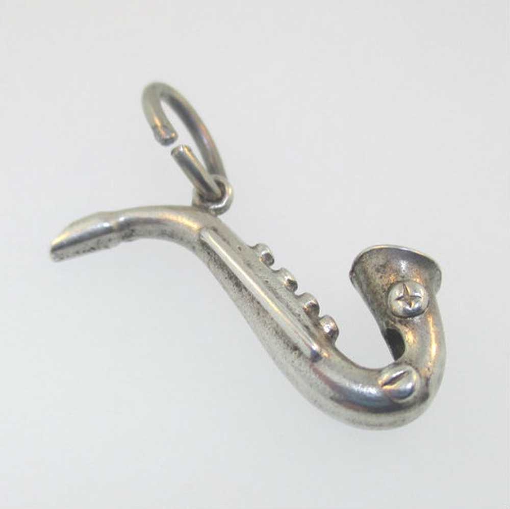 Sterling Silver Saxophone Charm - image 6