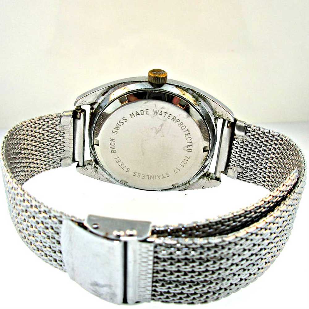 Vintage Jowissa Silver Tone 17 Jewels Watch - image 6
