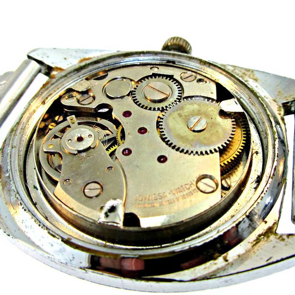 Vintage Jowissa Silver Tone 17 Jewels Watch - image 7