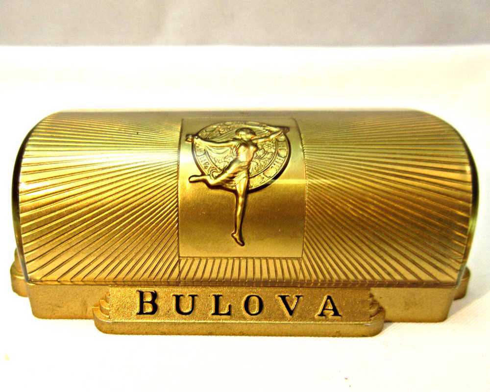 Antique Bulova Fifth Ave New York Gold and Turquo… - image 9