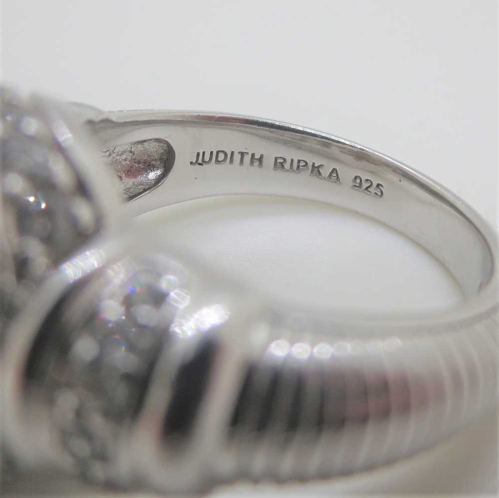 Judith Ripka Sterling Silver Oval Freshwater Pear… - image 6