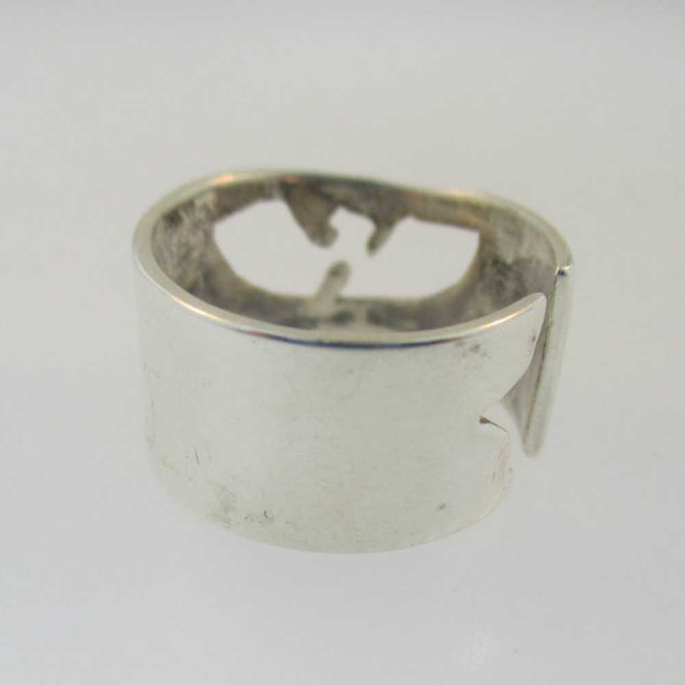 Sterling Silver Thunderbird Toe or Pinky Ring Siz… - image 3