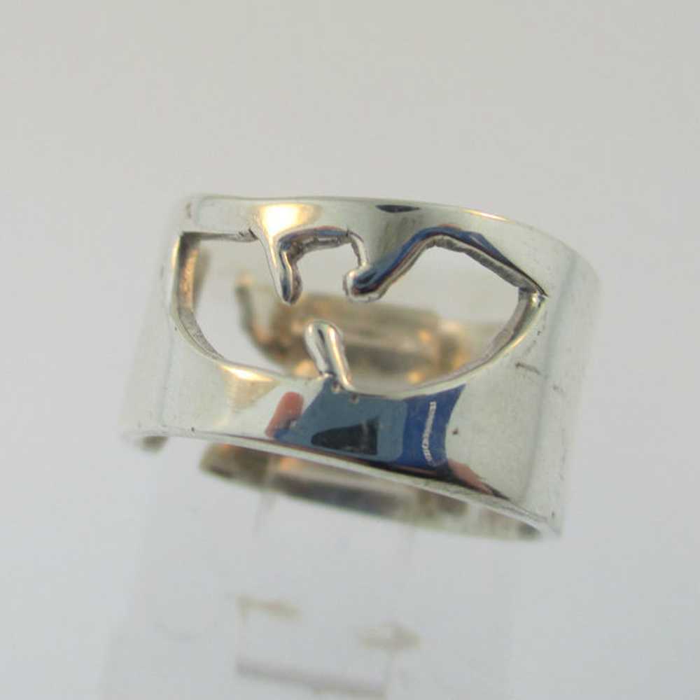 Sterling Silver Thunderbird Toe or Pinky Ring Siz… - image 4