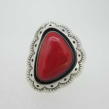 Sterling Silver FD Felicia Design Red Jasper Sout… - image 1