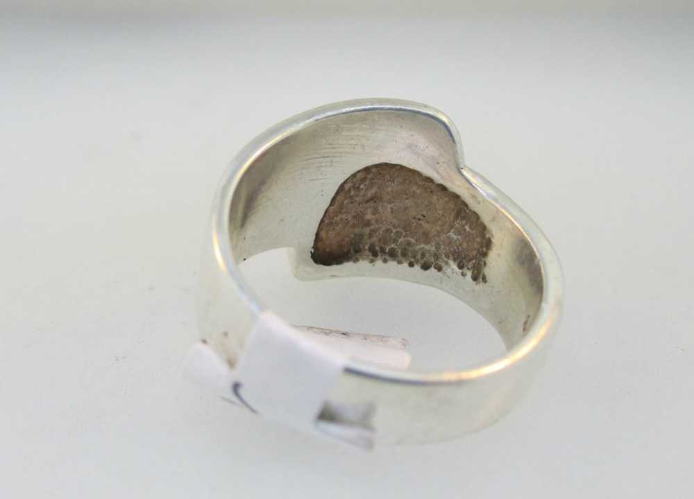 Sterling Silver Overlap Ring Size 7 - image 5