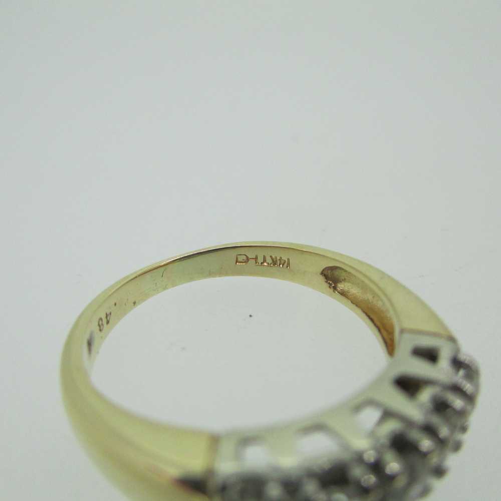 14k Yellow Gold Approx .48ct TW Round Brilliant C… - image 4