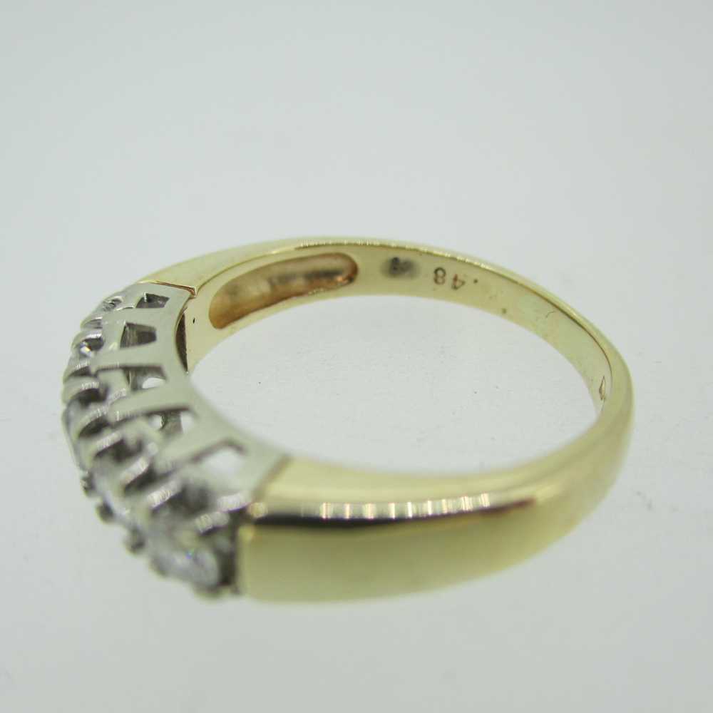 14k Yellow Gold Approx .48ct TW Round Brilliant C… - image 5