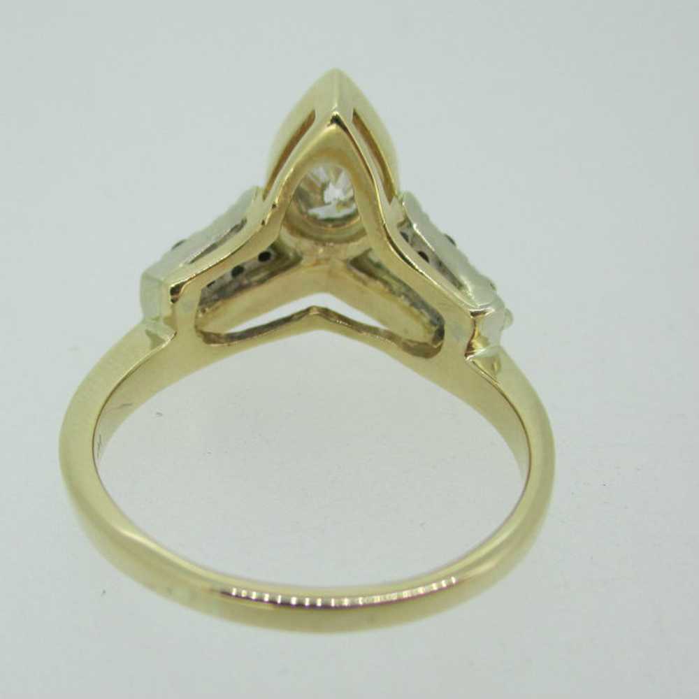 14k Yellow Gold Approx .40ct Pear Shape Diamond R… - image 5