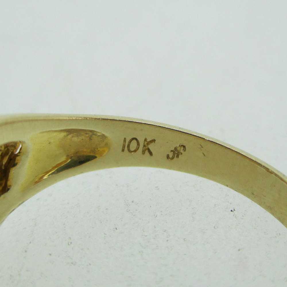 10k Gold And Rose Gold Grape Leaf Ring Size 7 1/2 - image 5