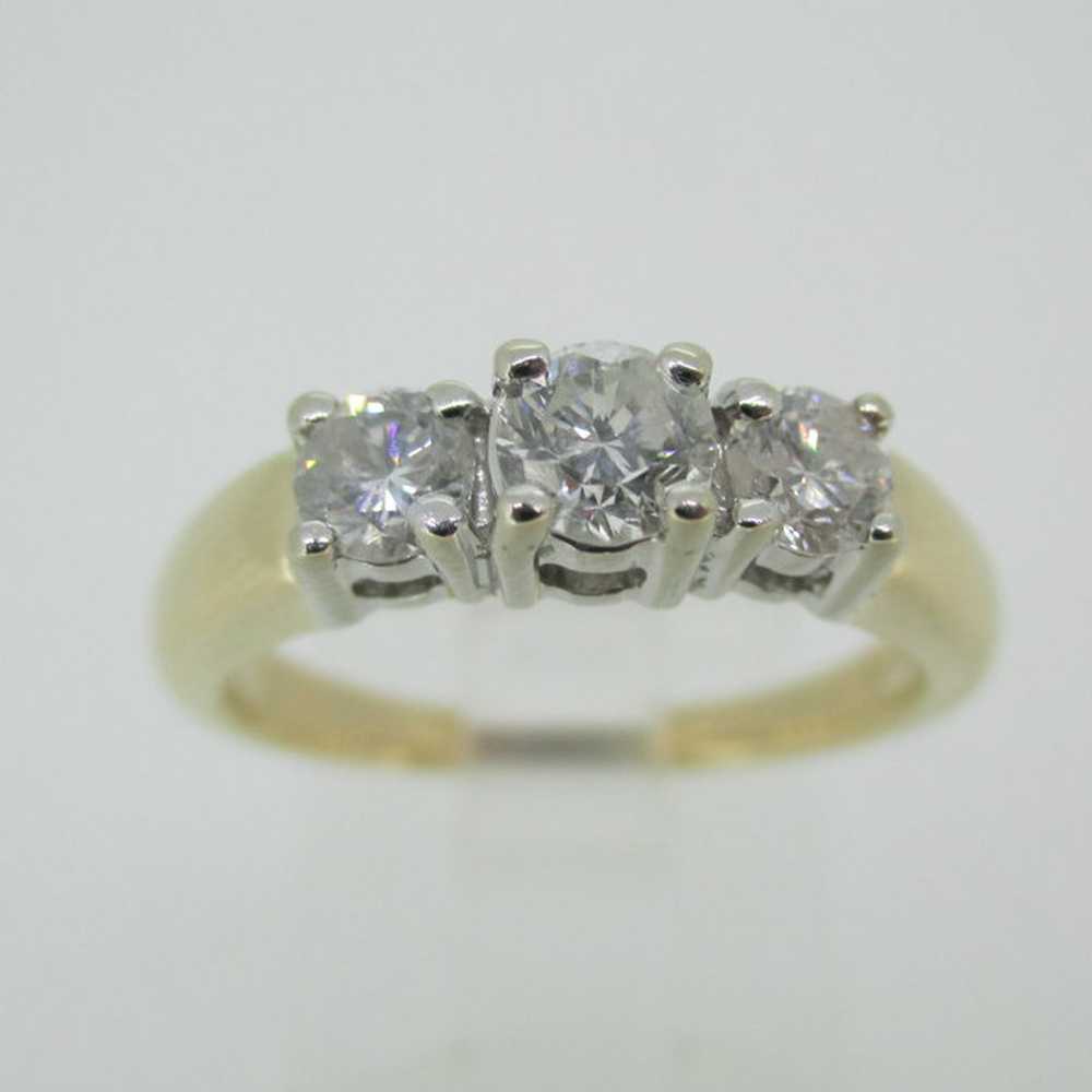 14k Yellow Gold Approx .75ct TW Round Brilliant C… - image 3