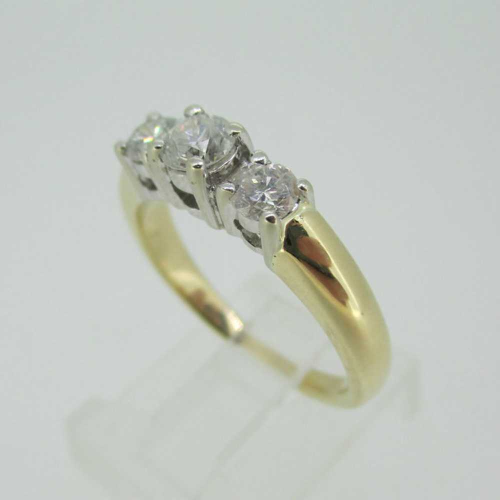 14k Yellow Gold Approx .75ct TW Round Brilliant C… - image 6