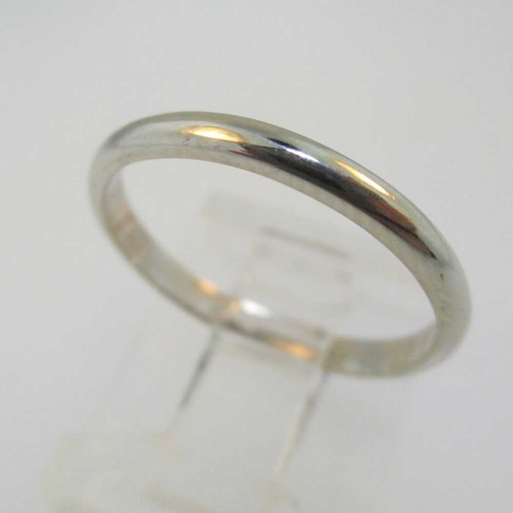 14k White Gold Frederick Goldman Thin Band Ring S… - image 5