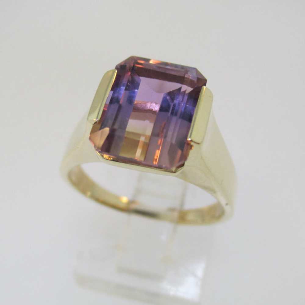 10k Yellow Gold Ametrine Ring Size 7 - image 1