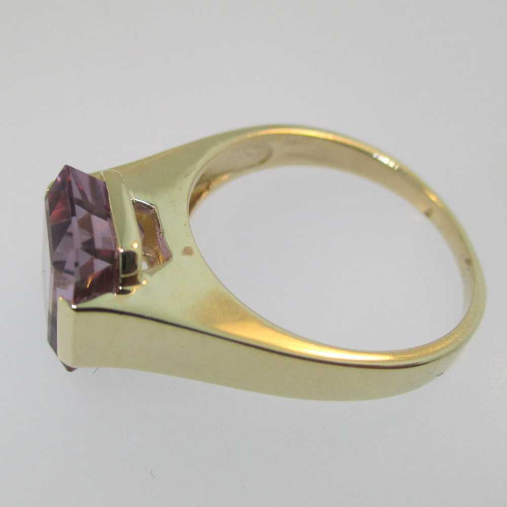 10k Yellow Gold Ametrine Ring Size 7 - image 4