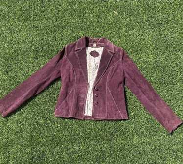 Vintage × Wilsons Leather Vintage 70's purple sue… - image 1