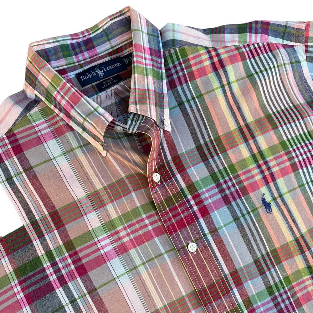 Polo ralph lauren Madras shirt XL - image 2