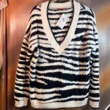 Vintage Vintage 90’s Belldini Zebra Striped Deep V