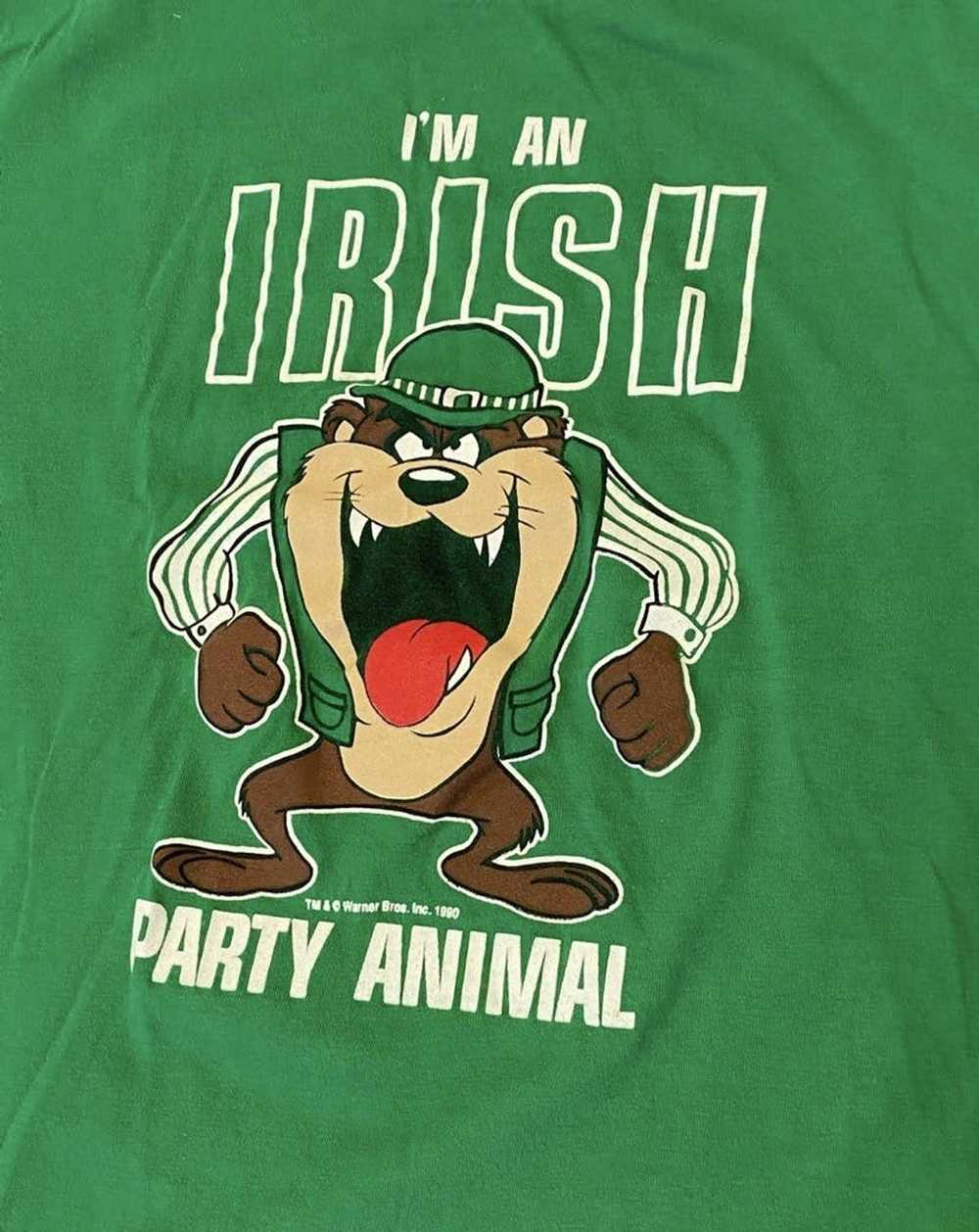 Vintage Vintage Taz Looney Tunes Irish Party Anim… - image 4