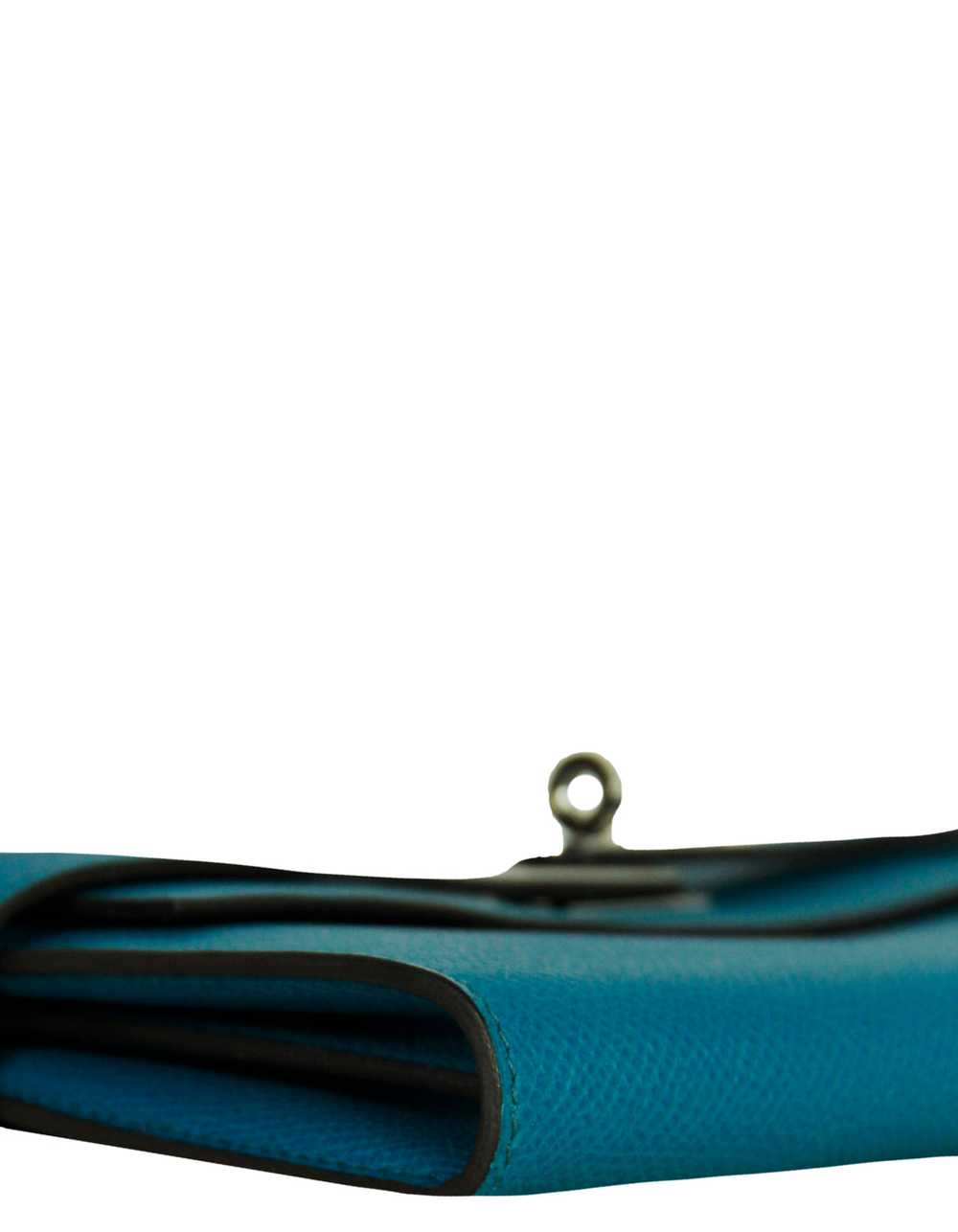 Hermes Colvert Blue Epsom Leather Kelly Longue Wa… - image 3