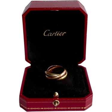 Cartier 18K Tricolor Gold Blue Trinity Bracelet – The Closet