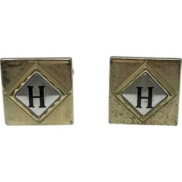 Vintage Monogrammed H Unisex Cufflinks