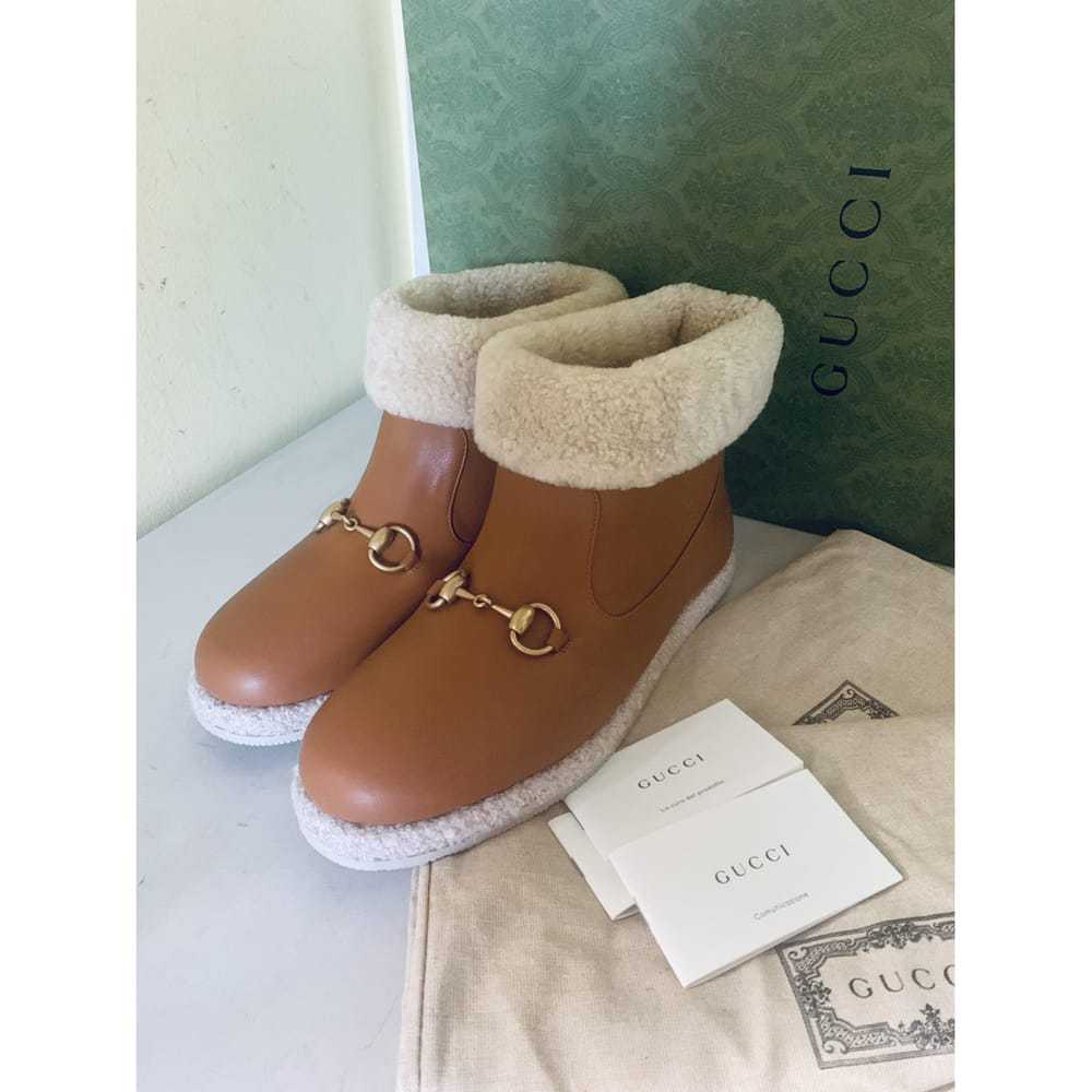 Gucci Leather snow boots - image 10