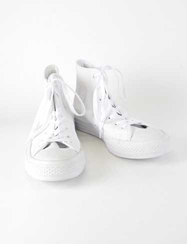 White Leather Hightop Converse - New But Imperfect - image 1
