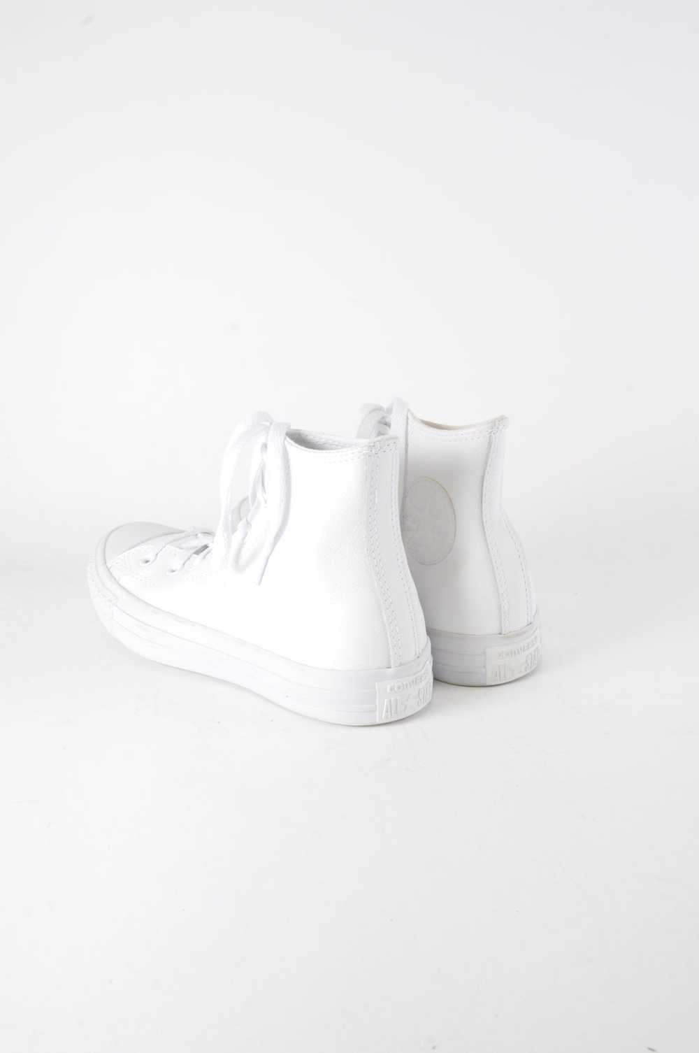 White Leather Hightop Converse - New But Imperfect - image 3
