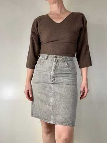 Vintage Fitted Denim Skirt