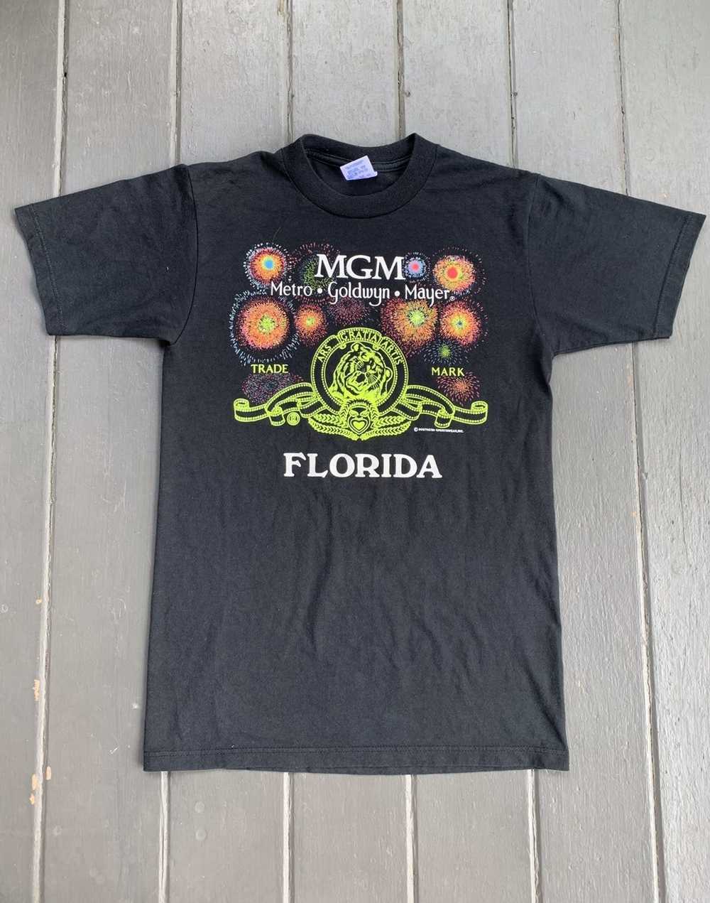 Mgm Grand × Vintage Vintage 90s MGM Florida T-shi… - image 1