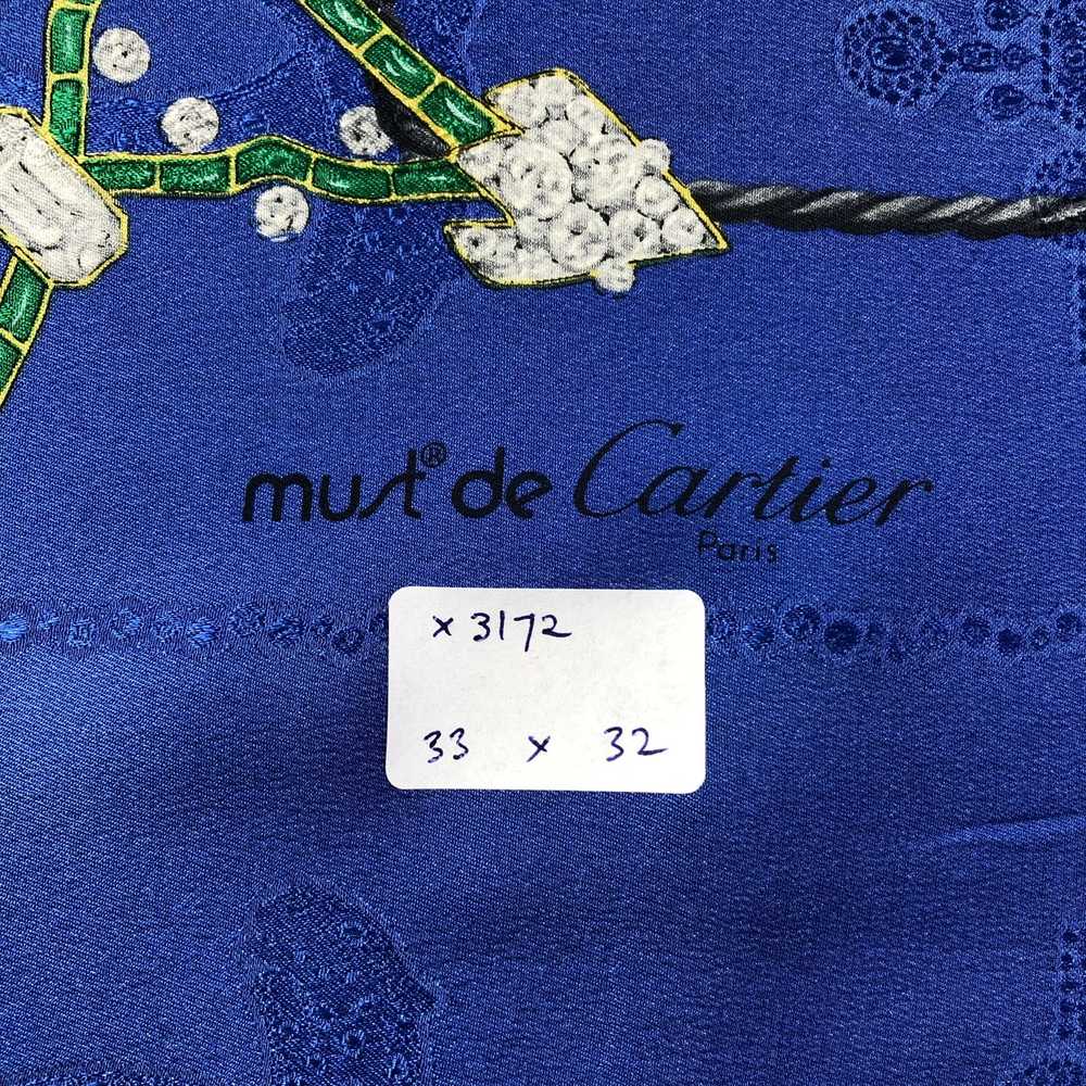Vintage Vintage Must De Cartier Paris Silk Scarf - image 6