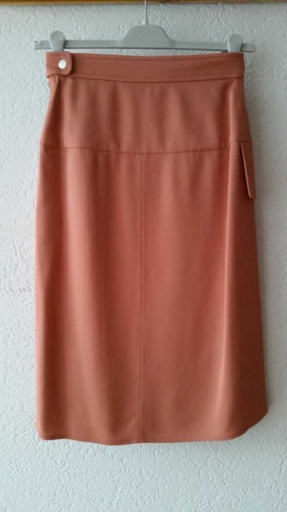 Hermes Hermes Rose Bubinga Esprit Silk Crepe Skirt - image 3