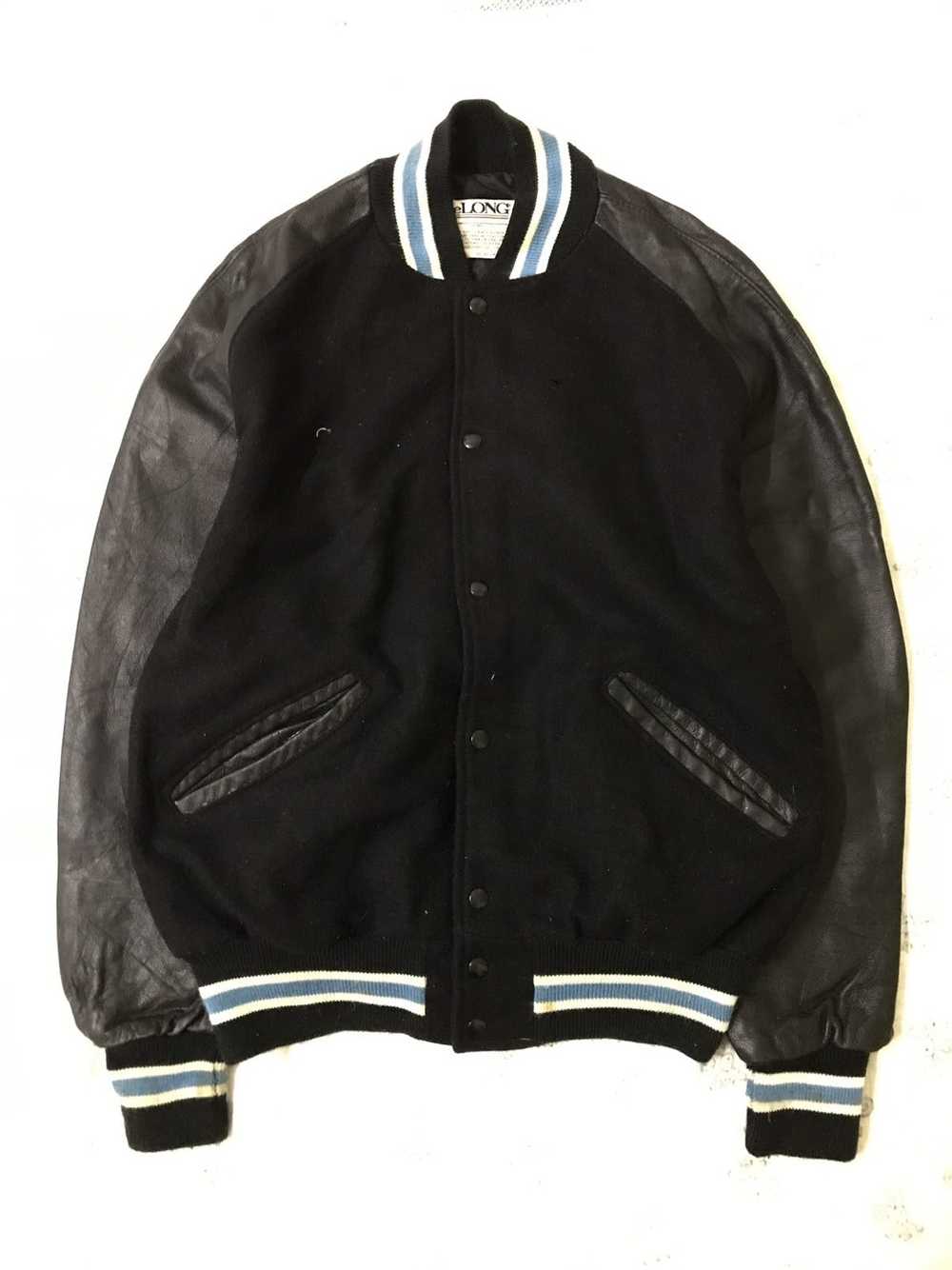 Delong × Delong Varsity Jackets × Leather Jacket … - image 1