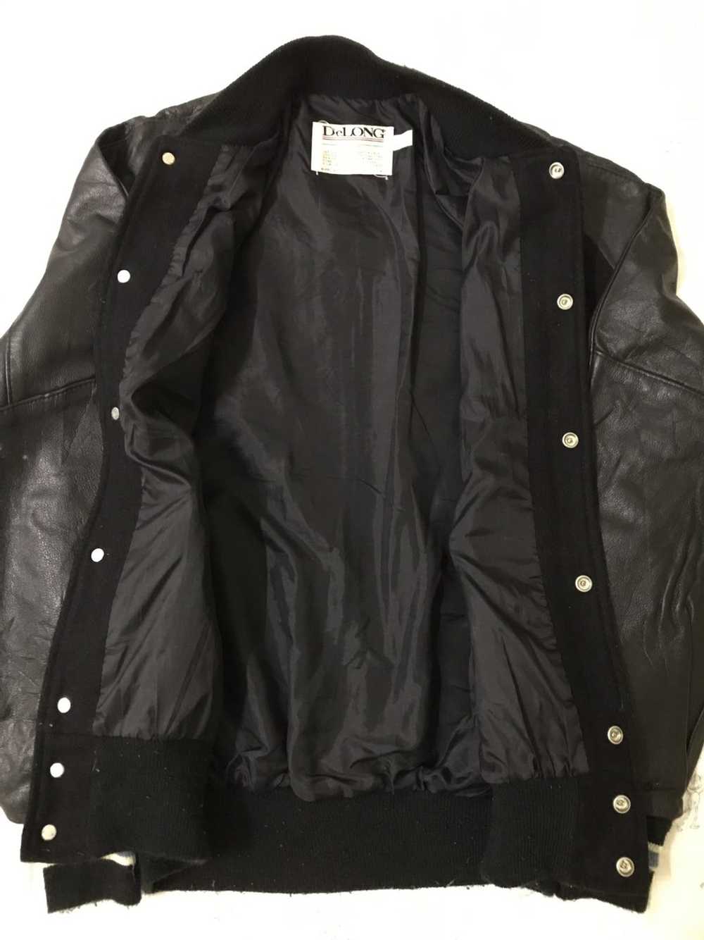 Delong × Delong Varsity Jackets × Leather Jacket … - image 6