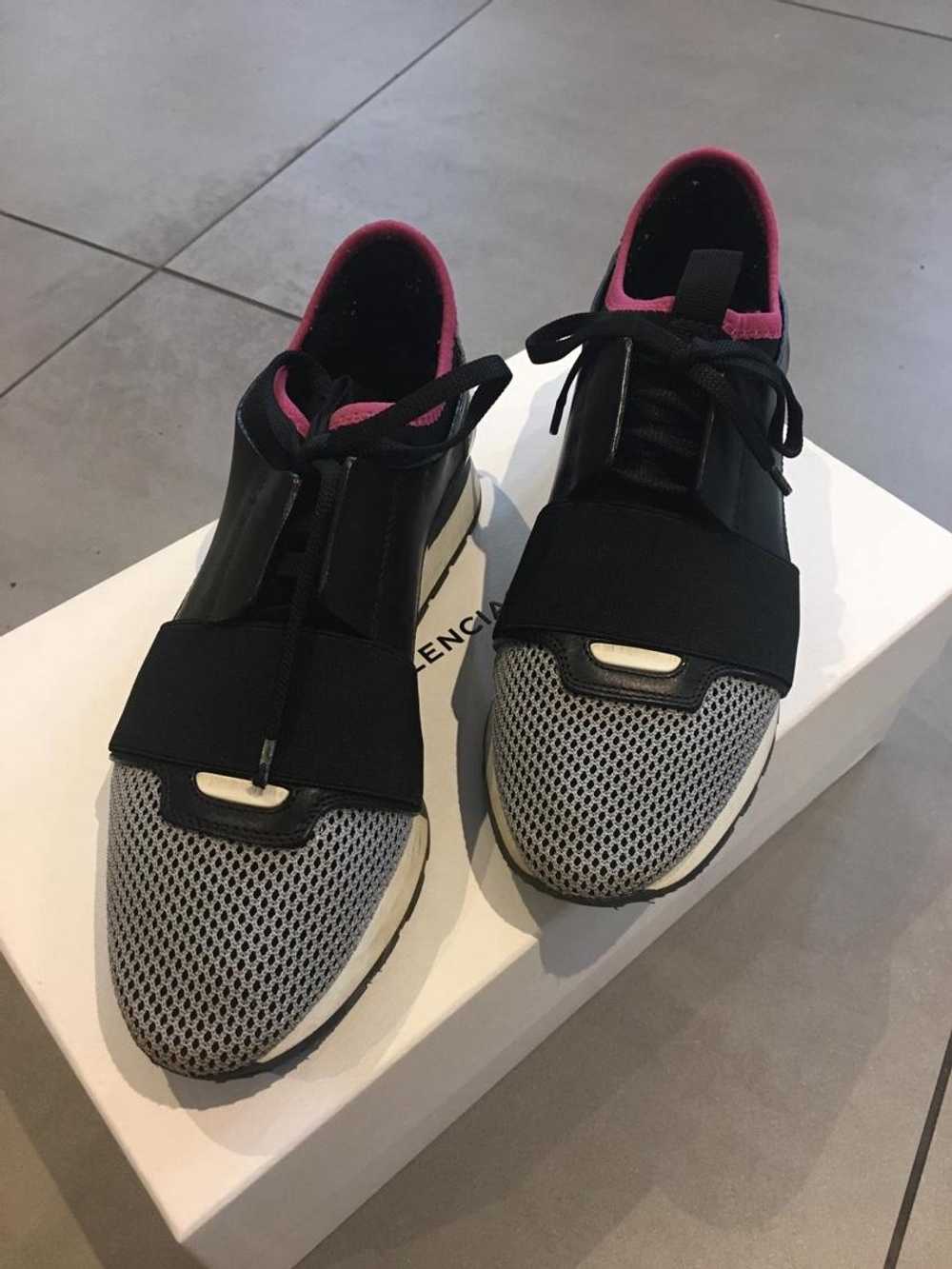 Product Details Balenciaga Black/Silver Race Runn… - image 2