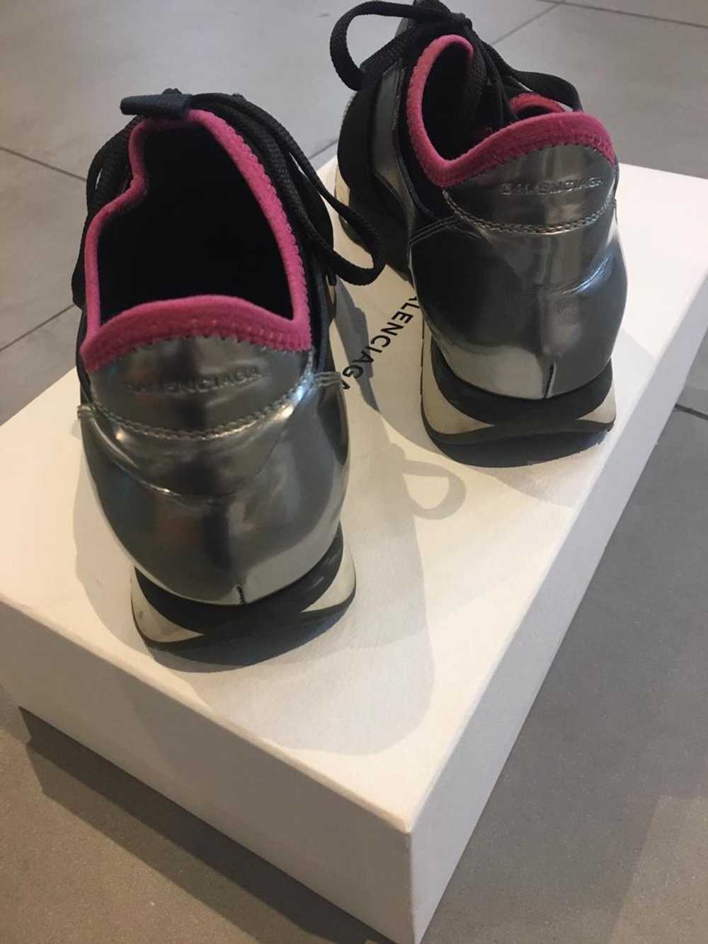 Product Details Balenciaga Black/Silver Race Runn… - image 3