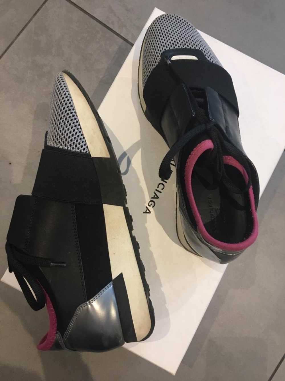 Product Details Balenciaga Black/Silver Race Runn… - image 5