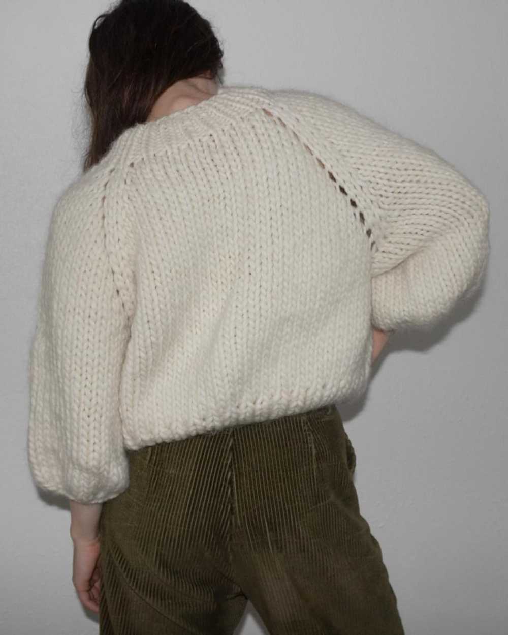Kristiina Taylor Chunky Handknit Mushroom Sweater… - image 3