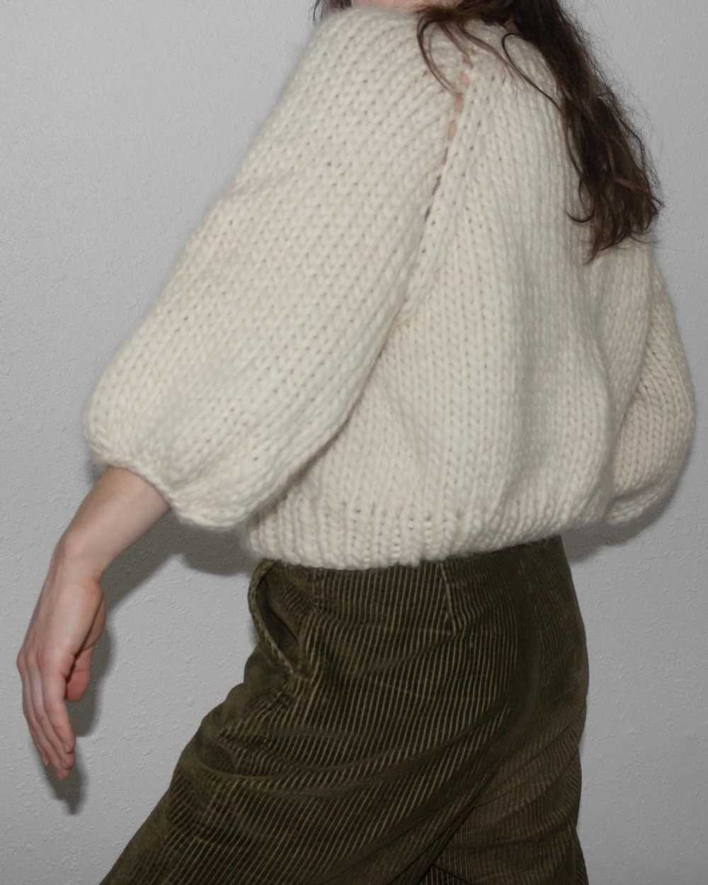 Kristiina Taylor Chunky Handknit Mushroom Sweater… - image 4
