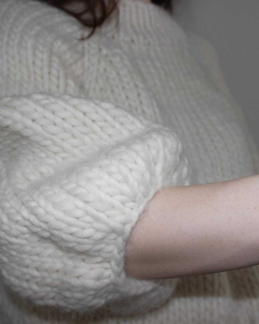 Kristiina Taylor Chunky Handknit Mushroom Sweater… - image 5