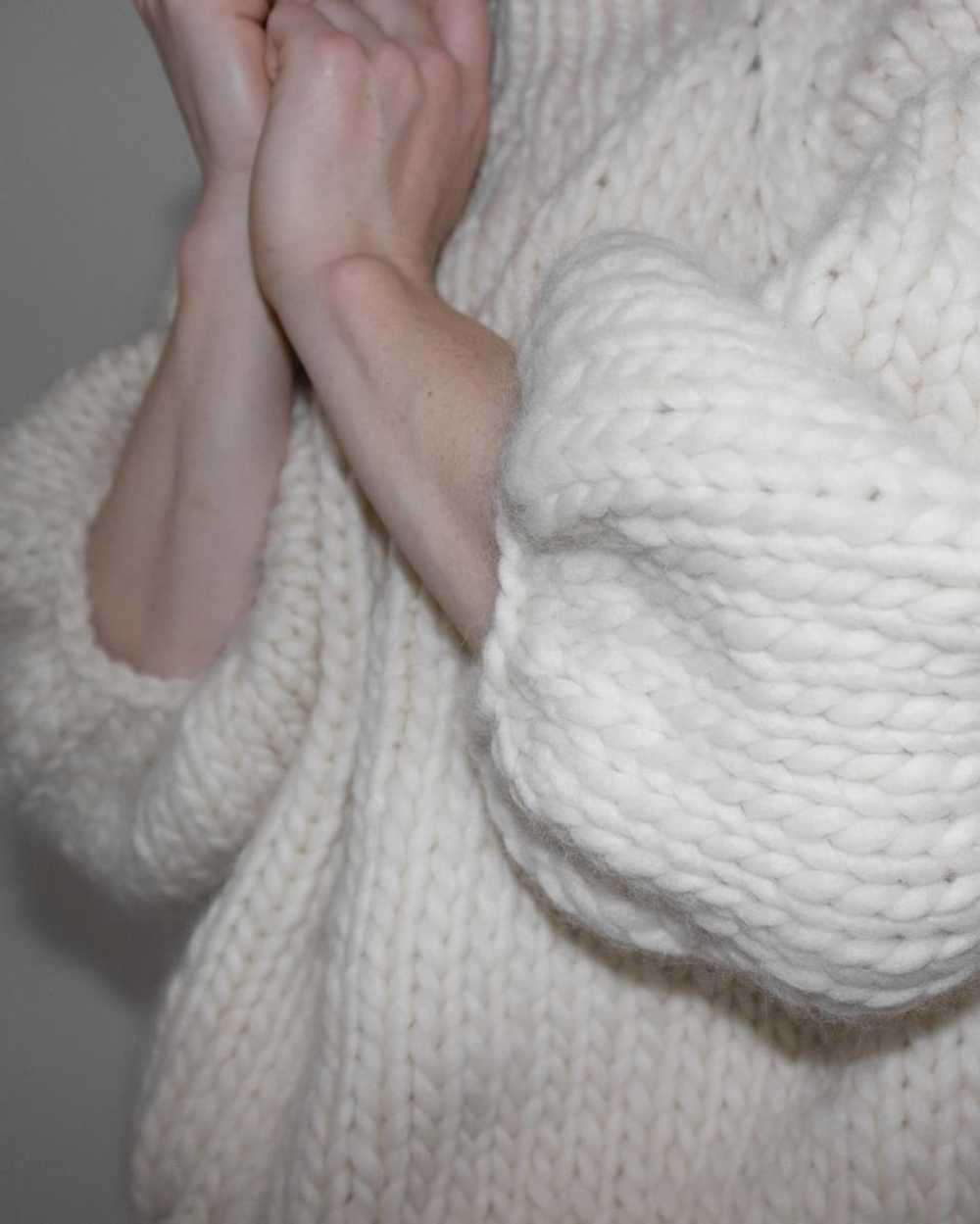Kristiina Taylor Chunky Handknit Mushroom Sweater… - image 6