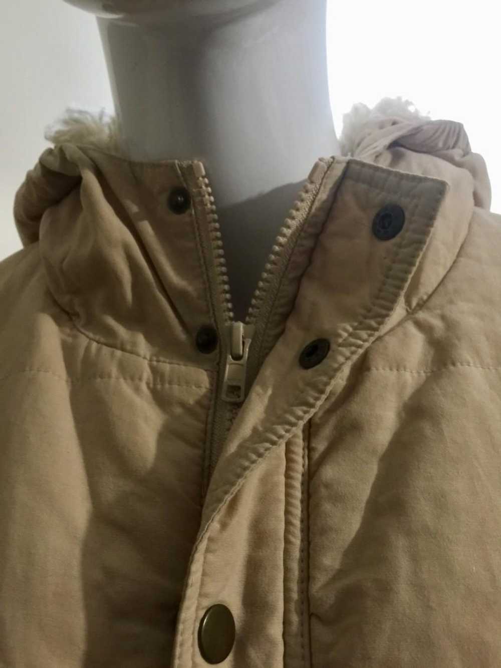 Ganni Ganni faux shearling lined hooded coat - image 5