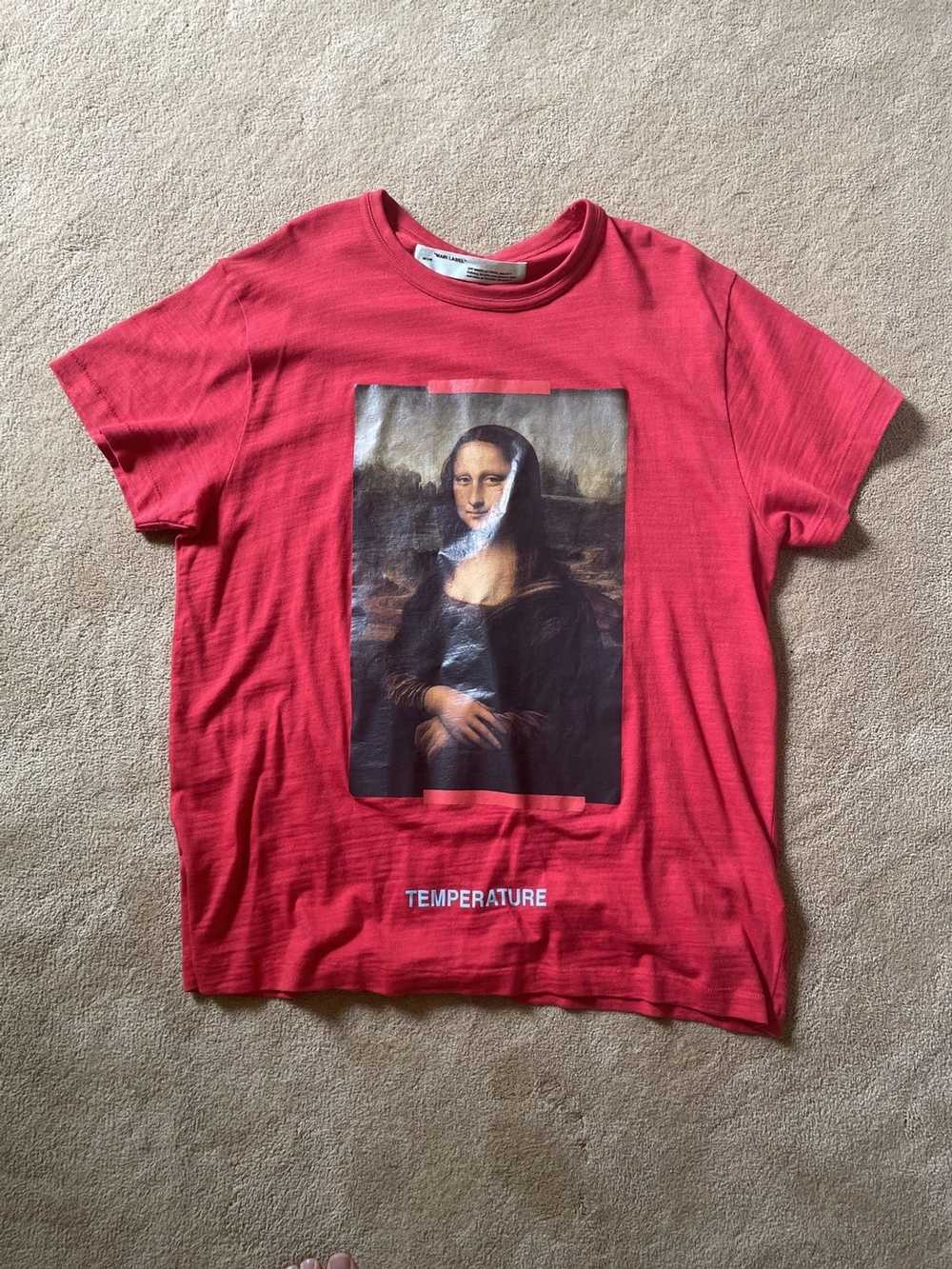 Off-White Off White Red Mona Lisa Tee - image 1