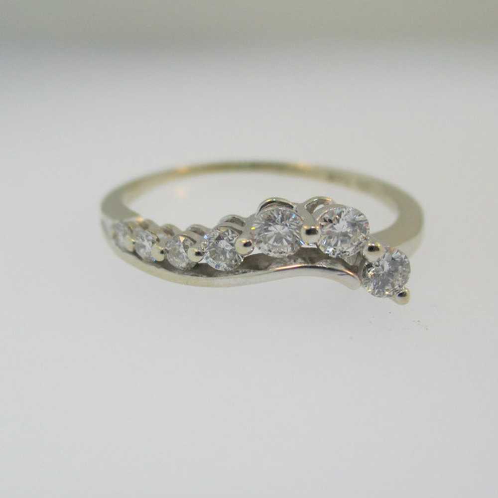 14k White Gold Approx .25ct TW Diamond Fashion Ba… - image 3