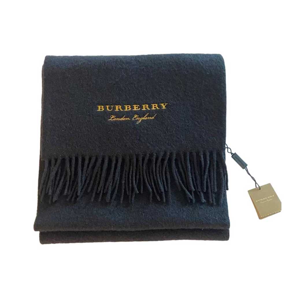 Burberry Burberry Black Cashmere Fleece Embroider… - image 1